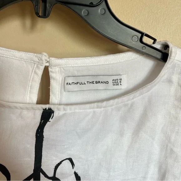 Nahana Floral Sketch Linen Dress - Picture 7 of 10